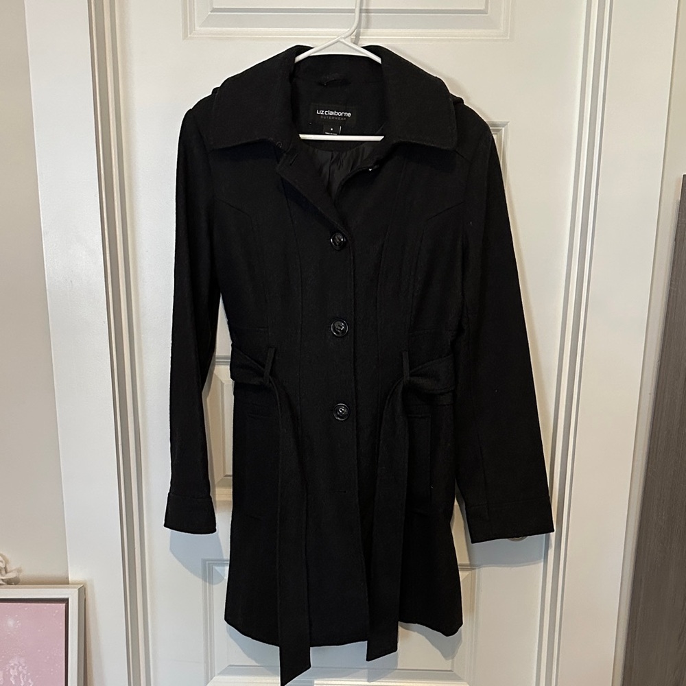 Liz Claiborne Women's Black Coat